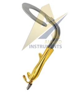 Retractor de senos de anillo con iluminación de fibra óptica y tubo de riego - Imagen 1 de 2