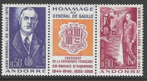 Andorra Francesa # 218a MNH Impecable Par Cmplt Set! ('25 SCV $6) - Imagen 1 de 1