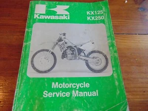 Kawasaki KX125 KX250 99924-1153-01 factory mechanic service repair manual - Bild 1 von 3