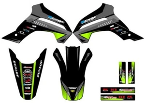 2019-2020 KLX 140 G SURGE Black Senge Graphics Kit Compatible with Kawasaki - Picture 1 of 10
