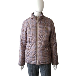 GIANFRANCO FERRE PUFFER QUILTED JACKET S / 36 TARTAN ZIP LOGO - Picture 1 of 18