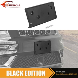 License Plate Holder Front Frame Mount Bracket for Jeep Grand Cherokee 2017-2023 - Foto 1 di 8