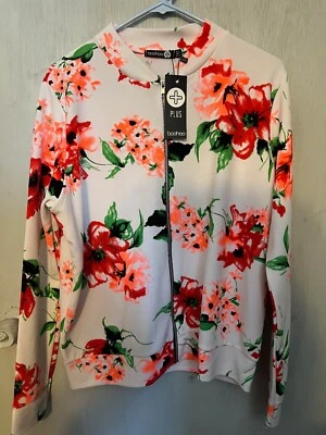 Chaqueta Floral BOOHOO NUEVA CON ETIQUETAS Talla XL US 14 Foto 1 de 4
