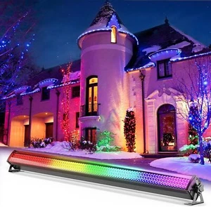 Wall Wash Light Bar 252 LED RGB 3in1 DMX Stage DJ Disco Show Strobe Beam Lights - Picture 1 of 11