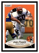 1990 Fleer Update #U-8 JAMES FRANCIS RC Cincinnati Bengals ~C6MM