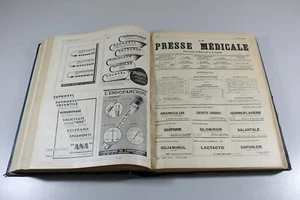 Revista LA PRESSE MEDICALE,  Año 1942 Completo.  Encuadernada, Idioma Frances. - Bild 1 von 9