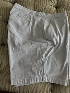 Tommy Hilfiger Shorts Hollywood Chino Striped Casual Blue 24W Plus NEW NWT 312 - Picture 1 of 4