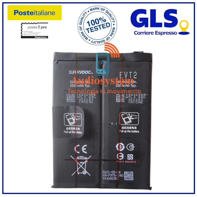 Batteria Originale per Oneplus 11 5G PHB110 CPH2449 CPH2447 CPH2451 Pila BLP975