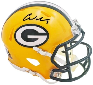 Mini casco Speed firmato Christian Watson Green Bay Packers Beckett - Foto 1 di 2