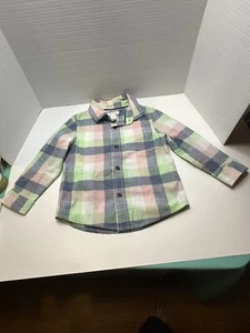 Cat & Jack Kleinkind Mädchen 2T Pastell Langarm Knopfleiste Shirt - Bild 1 von 4