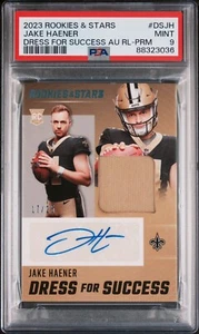 2023 Panini Rookie & Stars #DS-JH Jake Haener Dress For Success Auto /25 PSA9 - Picture 1 of 3