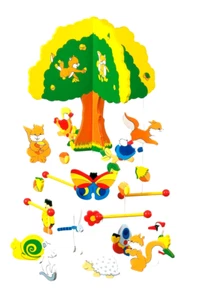 Mobile Baby, Kinderzimmer, Geburt,  Holz Baumhaus  gebraucht OVP - Bild 1 von 1