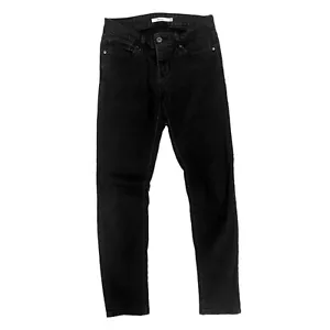 Levi's Womens 711 Skinny Black Denim Jeans Pants Size 26 - Picture 1 of 10