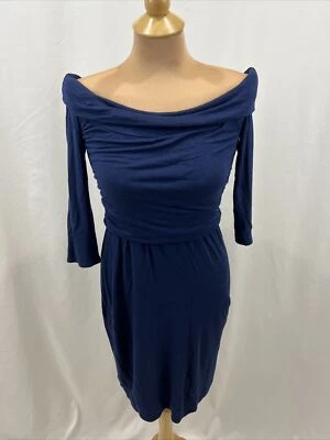 Vestido para mujer Rachel Pally azul marino talla pequeña elástico jersey tejido hasta la rodilla Foto 1 de 4