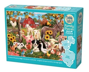 Cobble Hill Family Farm 350 Piece Jigsaw Puzzle By William Vanderdasson - Picture 1 of 6