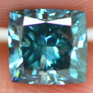 Cushion Shape Diamond Fancy Blue Color Loose SI2 Natural Enhanced 1.05 Carat - Picture 1 of 10
