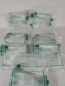 Medline MDS096504 DenTips Disposable Oral Swabsticks w/ Dentirfrice 7 Pks of 10  - Picture 1 of 7