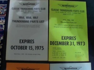 Lot Of Vintage Classic Thunderbird Parts Club Books Catalogs - Picture 1 of 4