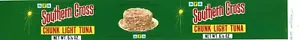 Vintage Southern Cross Chunk Light Thunfisch Dose Etikett grün ARA Seattle Washington - Bild 1 von 1
