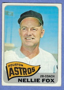 1965 Topps Baseball #485 Nellie Fox Houston Astros  MLB HOFer!  VG+/EX - Picture 1 of 4