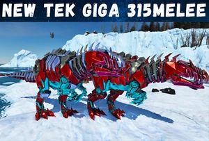 New Tek Giga 315 top Melee Ark Survival Ascended PVE PS5/XBOX/PC - Picture 1 of 6