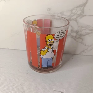 The Simpsons Homer 2005 Hot Topic Small Drinking Glass Retro Funky Y2K - Bild 1 von 3