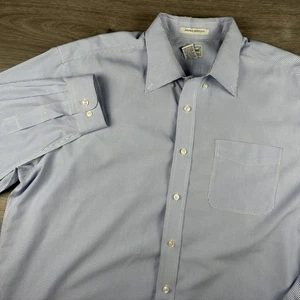 L.L. Bean Hemd Herren Größe XL Regular Blau Kariert Tasche Knitterarm Preppy - Bild 1 von 18