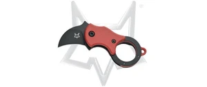 Fox Knives Mini-Ka Liner Lock FX-535RB Red FRN Black Pocket Knife Stainless - Picture 1 of 1