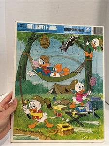 1985 Walt Disney's Huey Dewey & Louie Donald Duck Frame Tray Puzzle Ages 3-7 - Picture 1 of 3