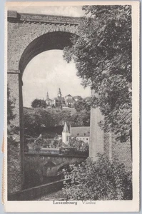 Luxemburg Viadukt, Stadtdurchgangsbogen, Deutschland, um 1957 Postkarte - Bild 1 von 2