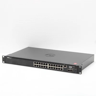 Dell PowerSwitch N2024 24x PoE+ 1Gb RJ-45 2x 10GbE SFP+ Layer 3 Network Switch - Image 1 of 4