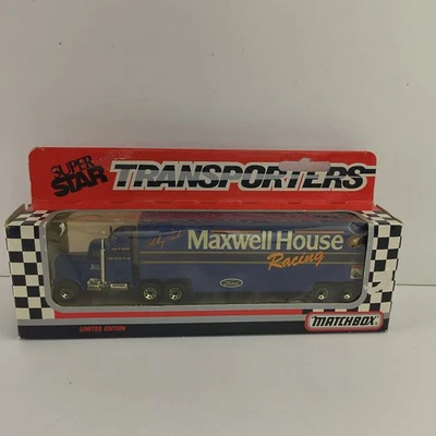 Matchbox Super Star Transporter CY104 - Maxwell House Racing livery - in box - Image 1 of 4