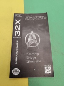 Sega Genesis 32X Star Trek: Starfleet Academy Starship Bridge Simulator Manual