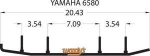 WOODYS 4 CARBIDE YAMAHA EYV3-6580 Extender Trail Lll 4612-0022 16-72472 20-5582 - Picture 1 of 6
