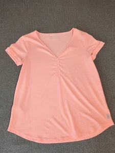 Eddie Bauer Women's Top | Size S | Trendy Soft Top | Peach Short Sleeve - Picture 1 of 24