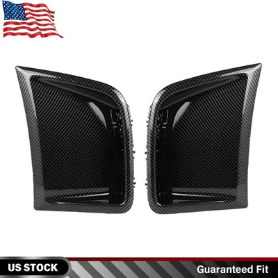 Par de ventilaciones laterales de parachoques delantero de fibra de carbono para Subaru Impreza WRX STi 2008-14 Foto 1 de 4