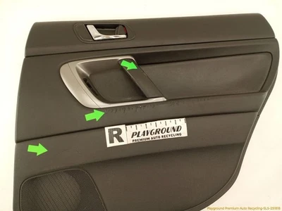 Tarjeta de panel de moldura de puerta trasera derecha pasajero Subaru Legacy negra para 2005-2009 05  Foto 1 de 4