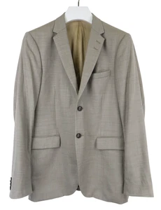 TIGER OF SWEDEN Jonn Blazer Men's (EU) 50 Lined Grey Single-Breasted Stretched - Picture 1 of 12