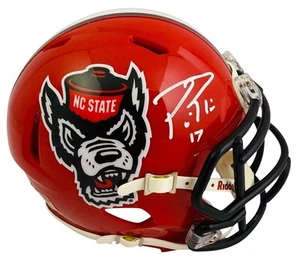 Philip Rivers North Carolina State Wolfpack Signed Mini Helmet Fanatics COA - Picture 1 of 2