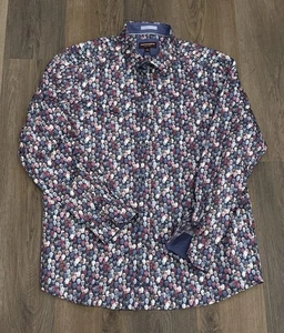Camisa Johnston & Murphy Manga Larga Multicolor Estampado Calavera Para Hombre XL - Imagen 1 de 6
