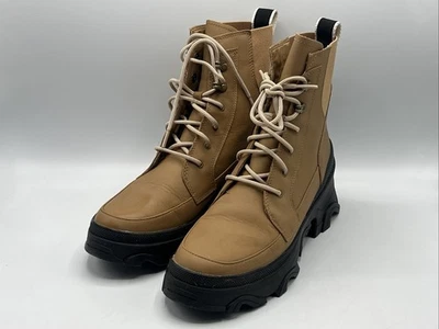 Bota Sorel Brex Encaje Impermeable Para Mujer Talla 9.5 Tawny Buff/Negro Usada Foto 1 de 4