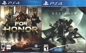 PS4 Games: DESTINY & FOR HONOR (Sony Playstation 4, ) sealed New - Picture 1 of 9