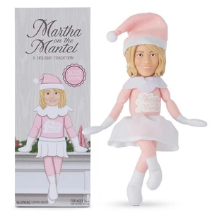 "Martha on a Mantle 2025 Navidad, decoración de felpa pequeña de 12"" para hombre y mujer" - Imagen 1 de 7