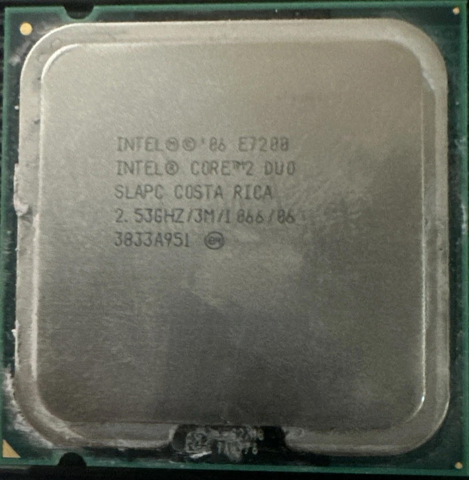 Intel Core 2 Duo E7200 2.53GHz 1066MHz 3MB Socket LGA775 Processor SLAPC 🖥️ - Image 1 of 1