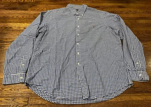 Camisa Polo Ralph Lauren Hombre XXL Azul Cuadros Logo Poni Mangas Largas Abotonada - Imagen 1 de 9