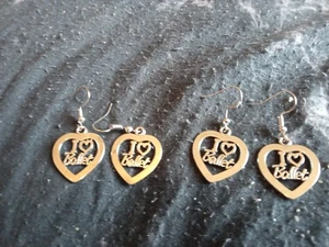 Dos pares de pendientes de ballet I love - Imagen 1 de 1