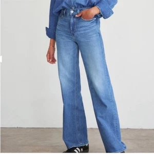 Pantalones de mezclilla AYR The Secret Sauce in Memory lane pierna ancha recta nuevos talla 34 cortos - Imagen 1 de 10