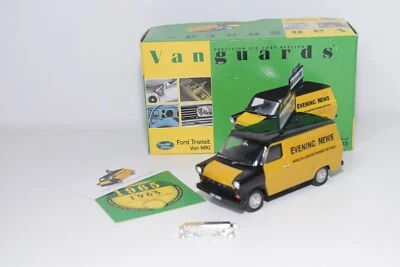 A56 1:43 VANGUARDS VA06601 FORD TRANSIT VAN MKI MK1 NIGHT NEWS MIB - Photo 1/4