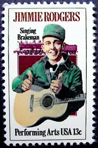 1978 JIMMIE RODGERS MNH Single 13¢ STAMP: #1755 Singing Brakeman, Country Music - Picture 1 of 2