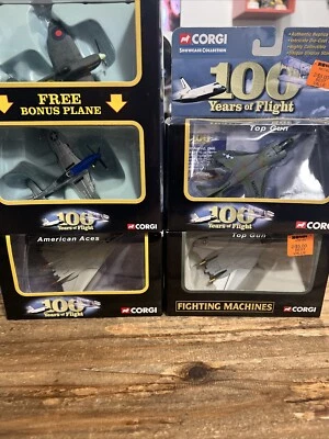 Corgi 100 Years Of Flight Aces At War American Aces  2002-2004 Lot Of 5 - Image 1 of 4